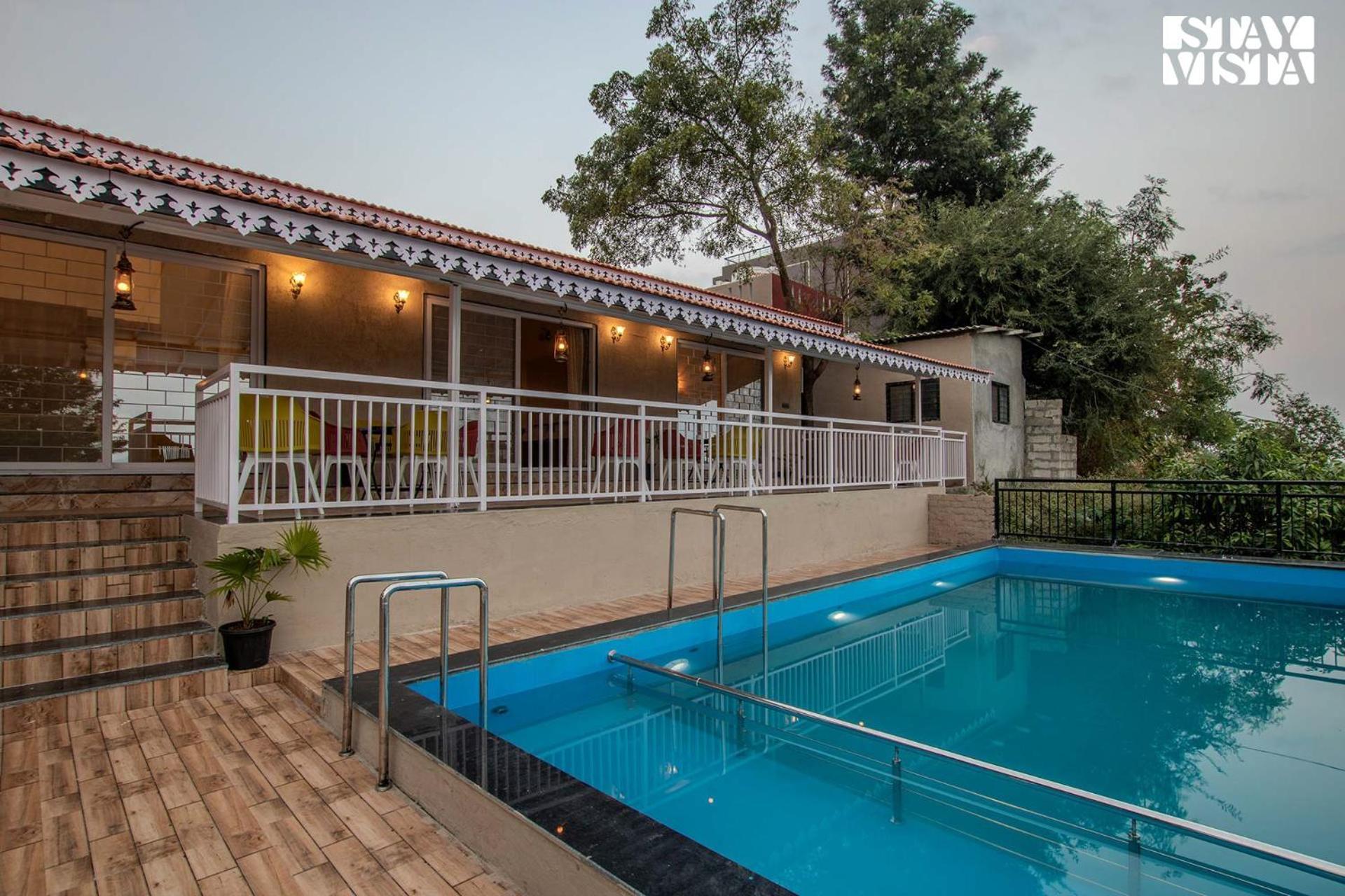 Stayvista'S Harvest Haven - Pool-View Villa With Deck & Machan Near Sula ナーシク エクステリア 写真